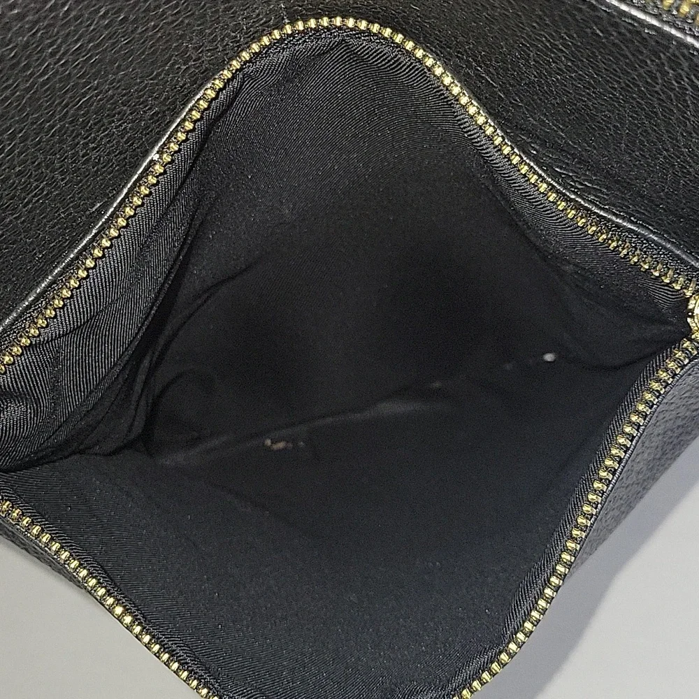 Unicai Firenze Black Pebble Leather Backpack Bag